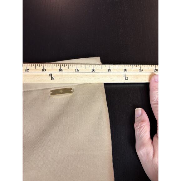 Tory Burch Callie Khaki Pants Tan Camel Size 8 Skinny Stretch Flat Front Pull On - Picture 8 of 12